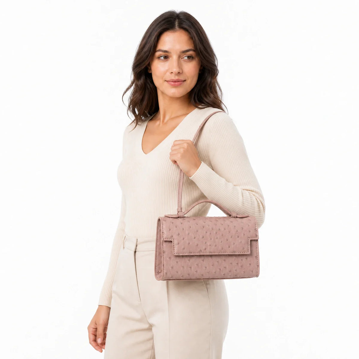 Mini Bag in Leather - Iris