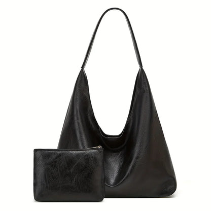Leather Messenger Bag + Leather Wallet - Manz