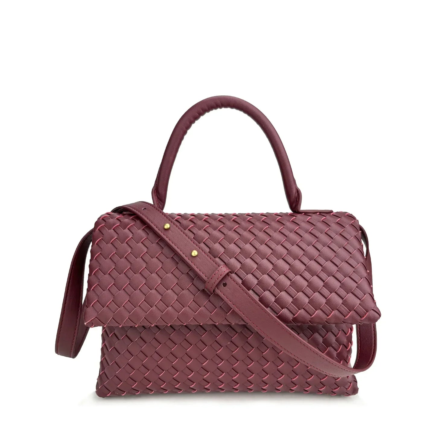 Débora Woven Leather Bag