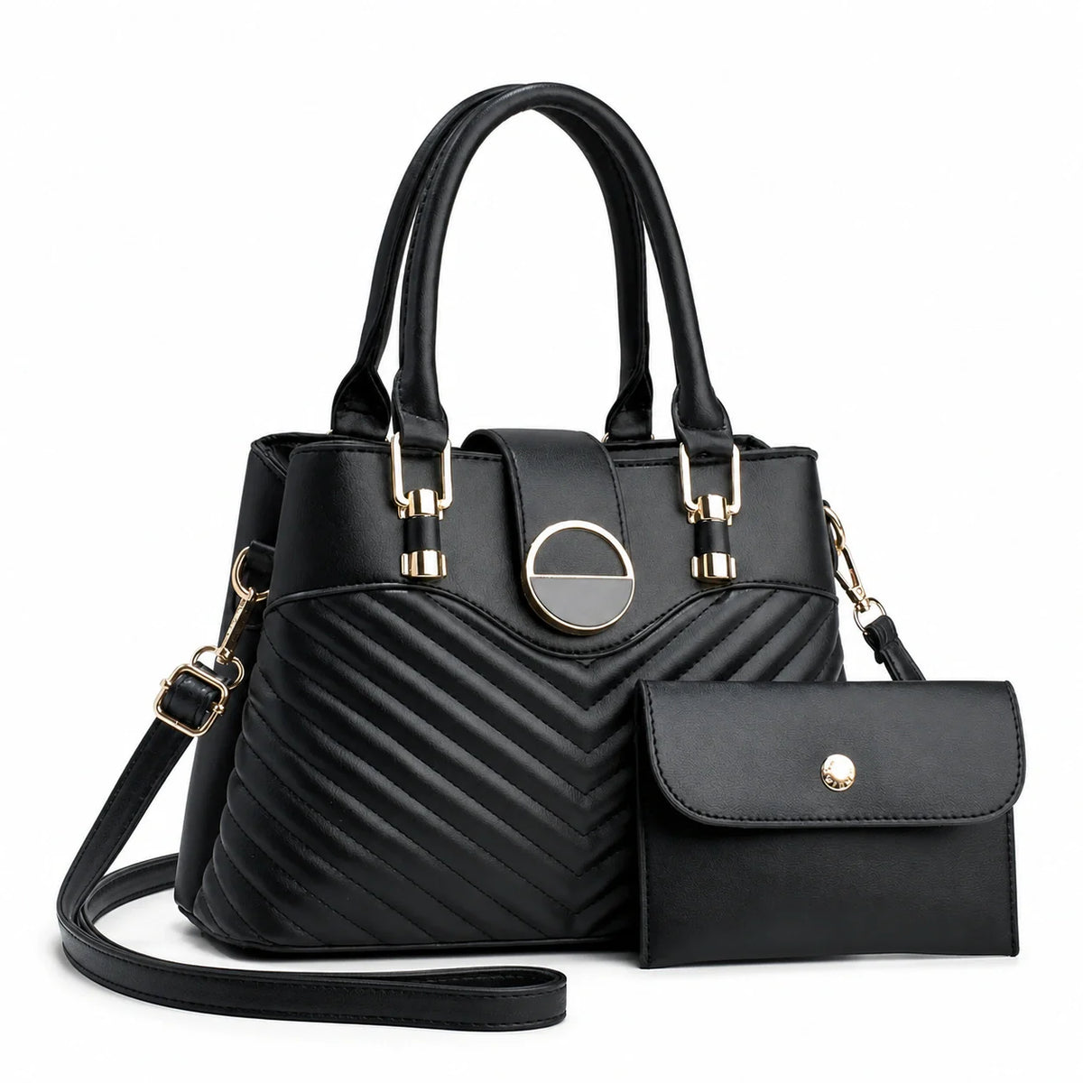 Soft Leather Tote & Crossbody Set - Elara