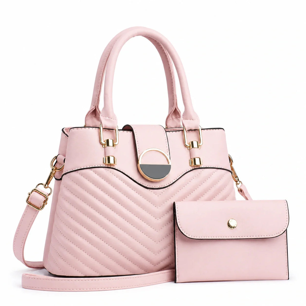 Soft Leather Tote & Crossbody Set - Elara
