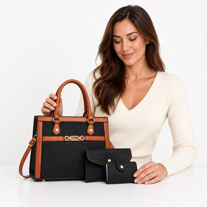 Leather Tote Set - Vela