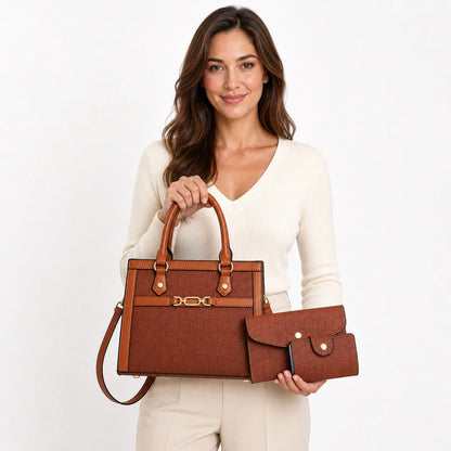 Leather Tote Set - Vela