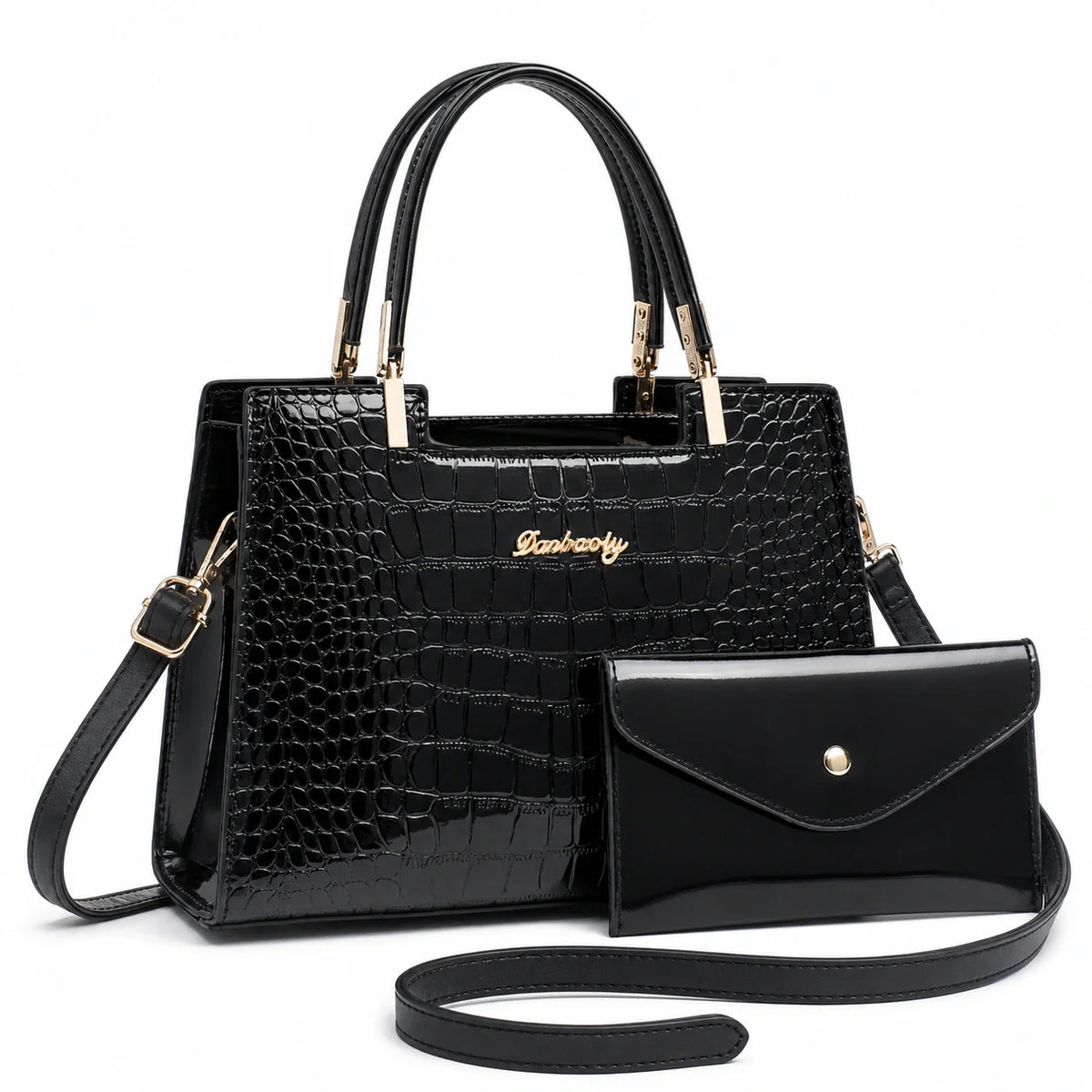 Leather Handbag and Wallet Set - Aura