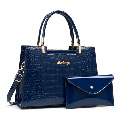 Leather Handbag and Wallet Set - Aura