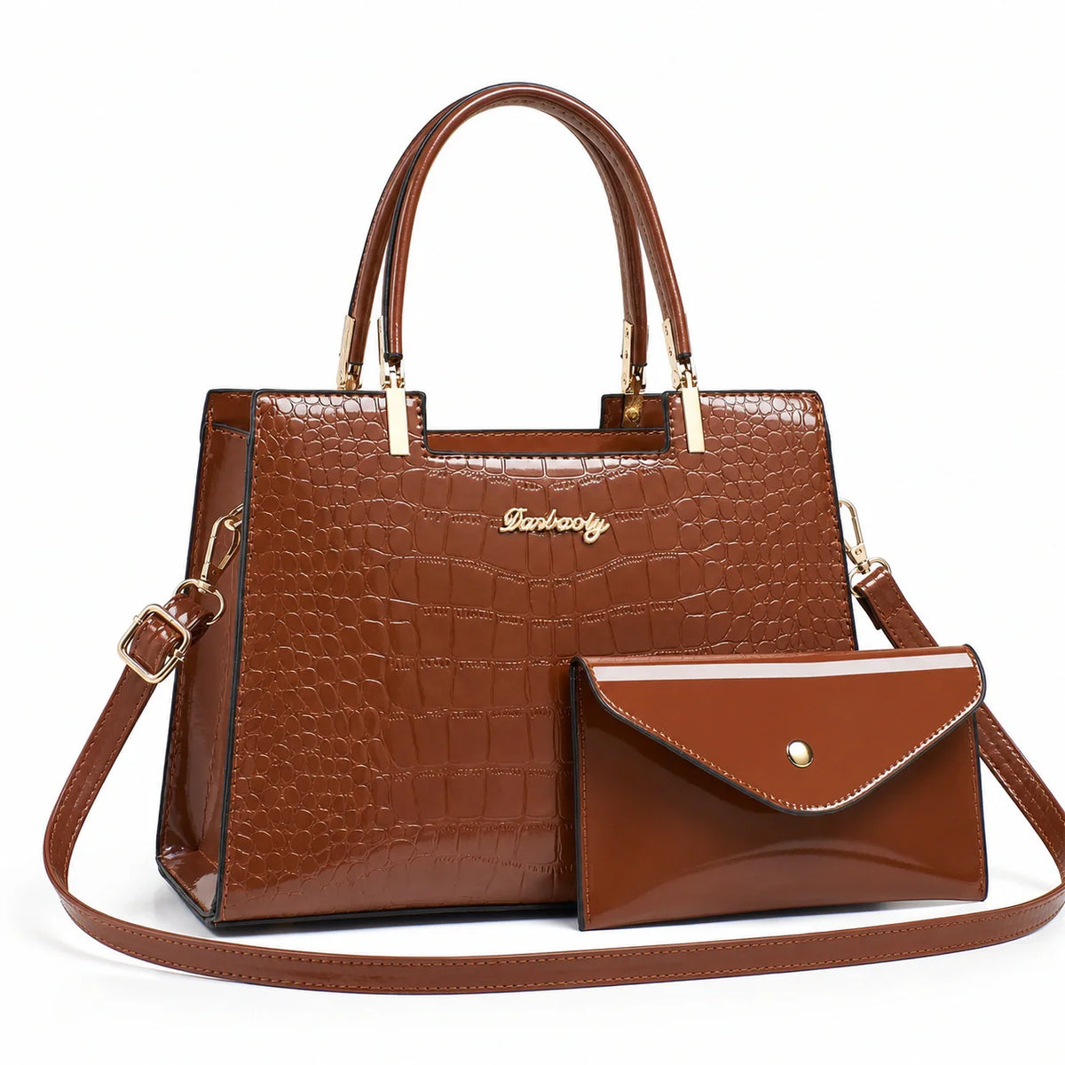 Leather Handbag and Wallet Set - Aura