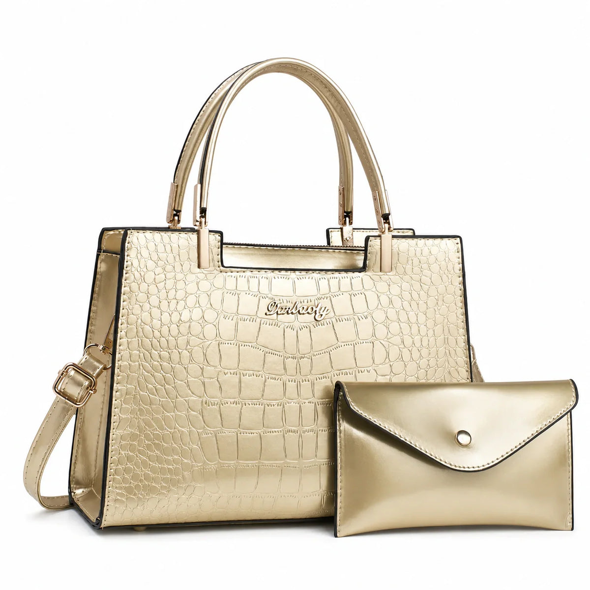 Leather Handbag and Wallet Set - Aura