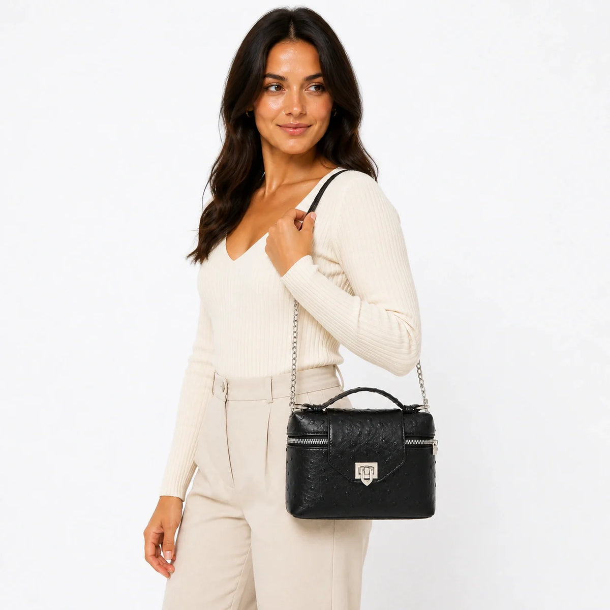 Mini Bag in Leather - Lucie