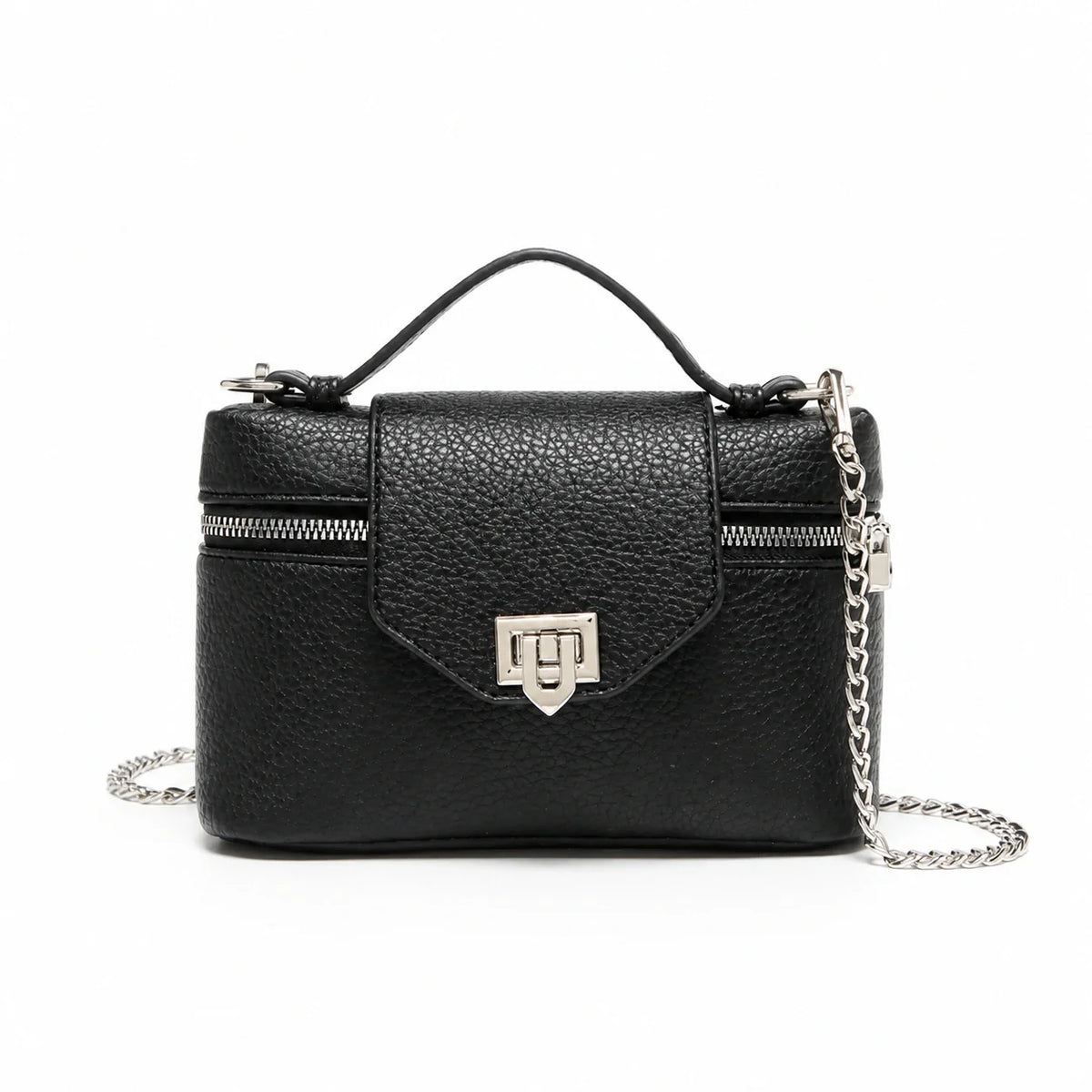 Mini Bag in Leather - Fleur