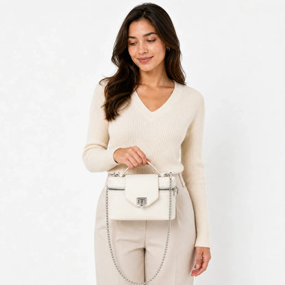 Mini Bag in Leather - Fleur