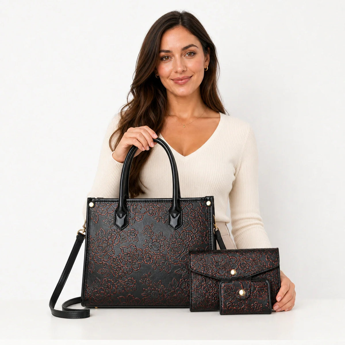 Embossed Leather Set - Vela