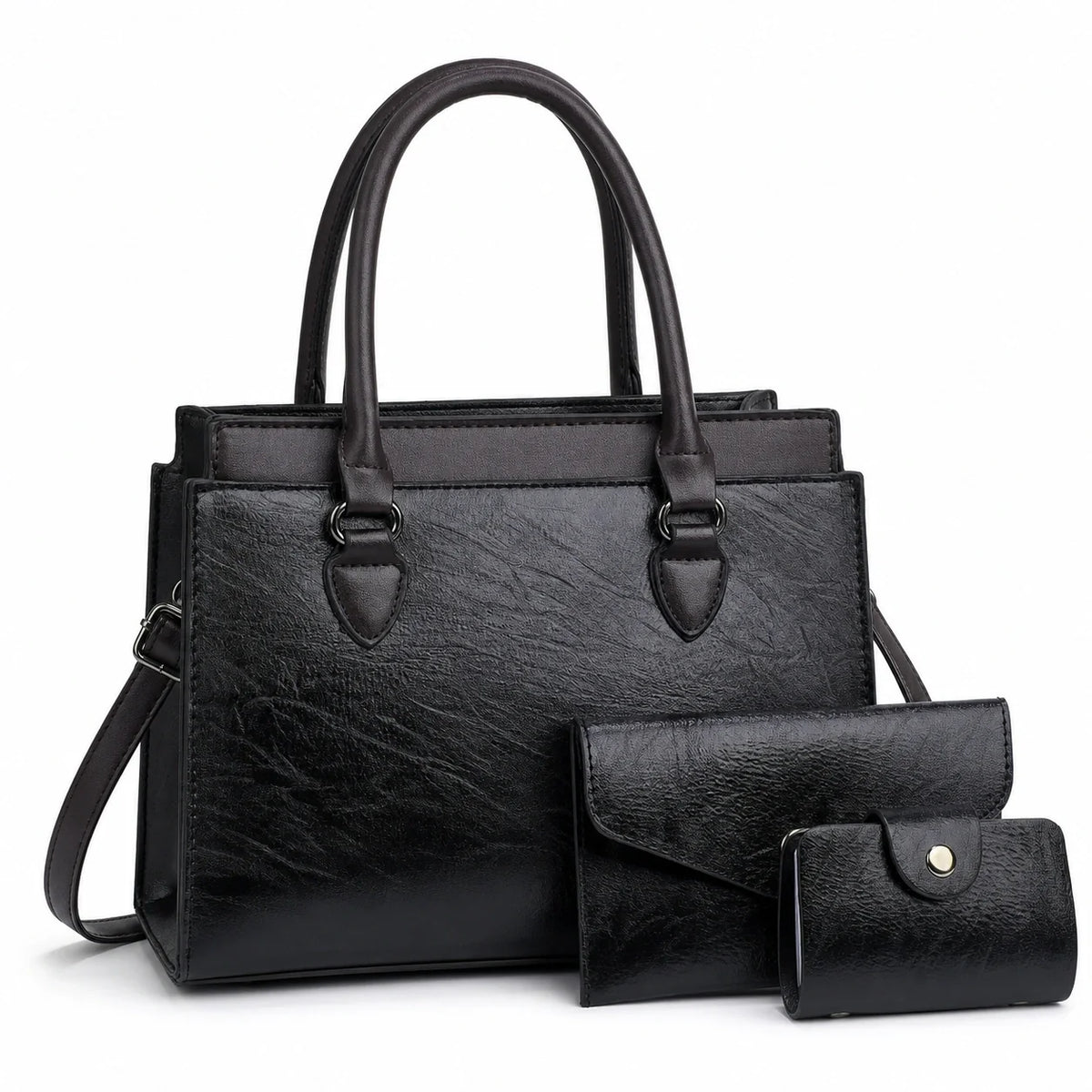 Leather Crossbody Set - Vela