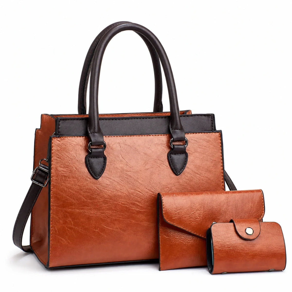 Leather Crossbody Set - Vela