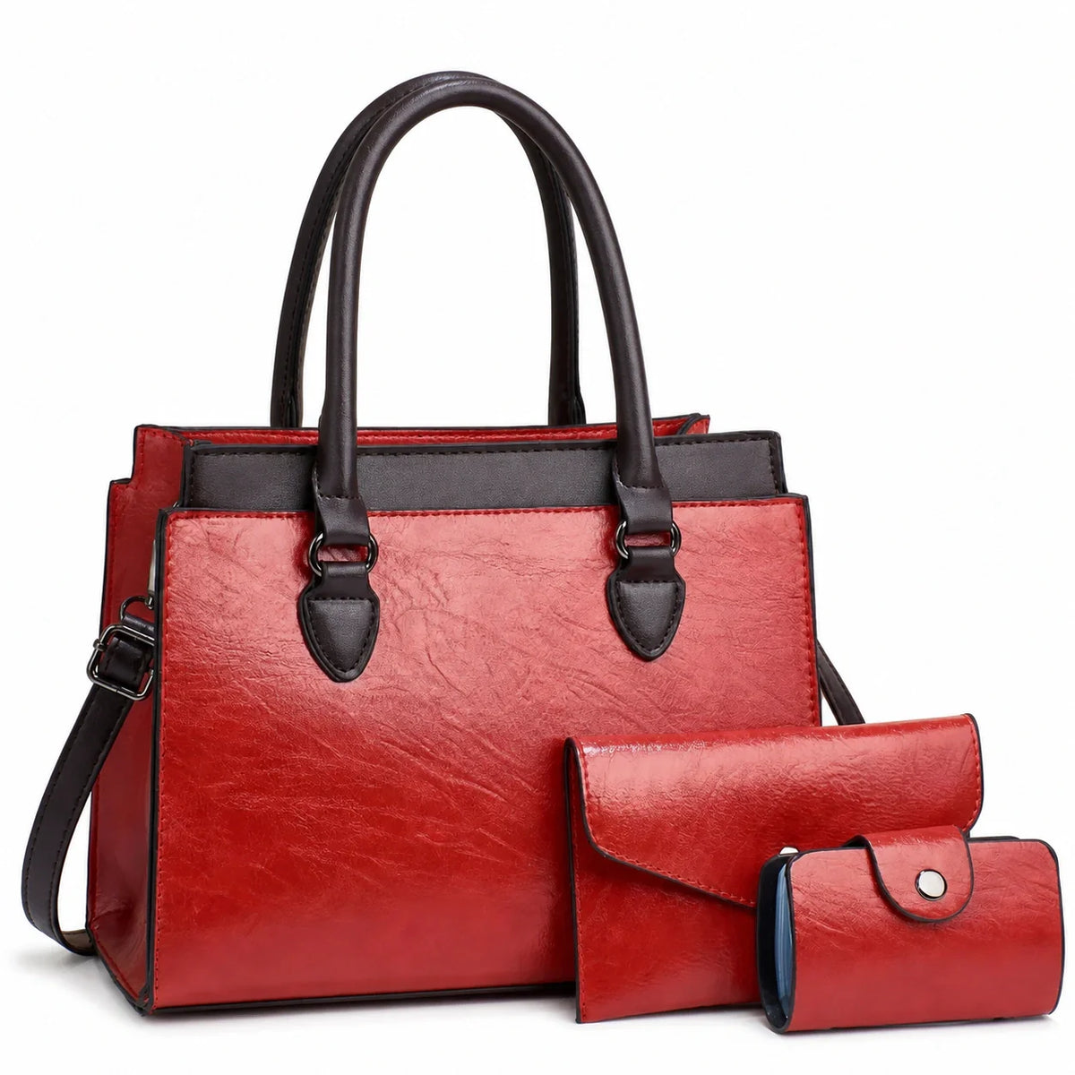 Leather Crossbody Set - Vela