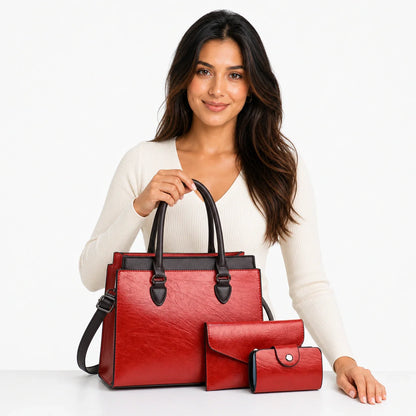 Leather Crossbody Set - Vela