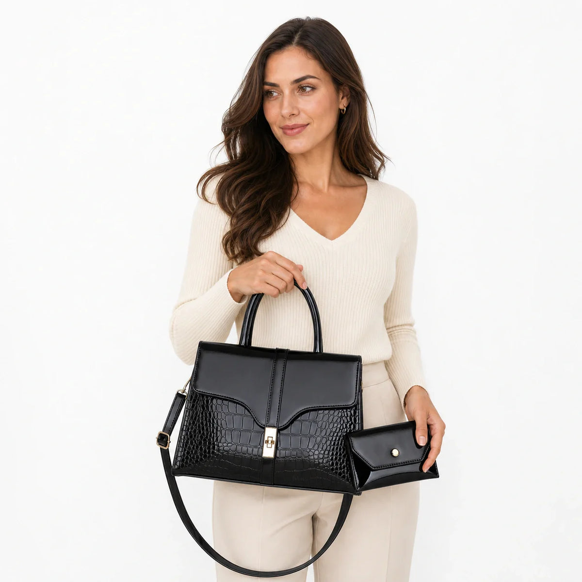 Leather Sling & Crossbody Set - Aura