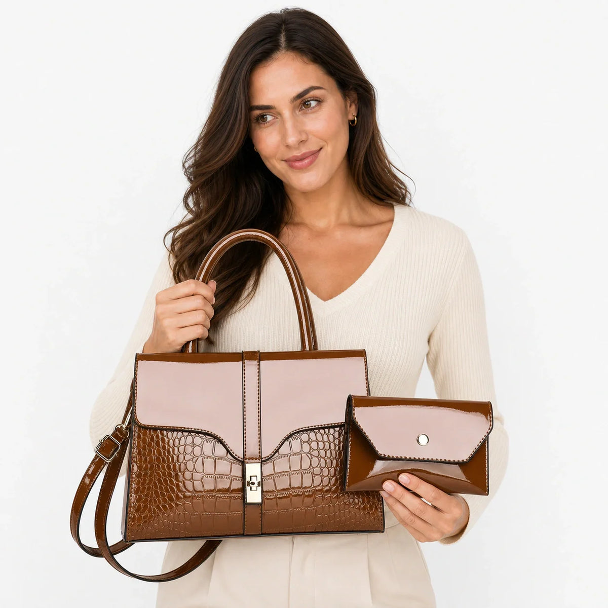 Leather Sling & Crossbody Set - Aura