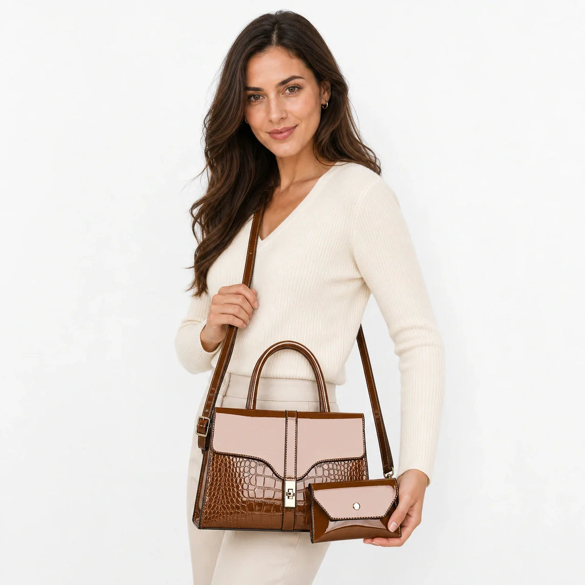 Leather Sling & Crossbody Set - Aura