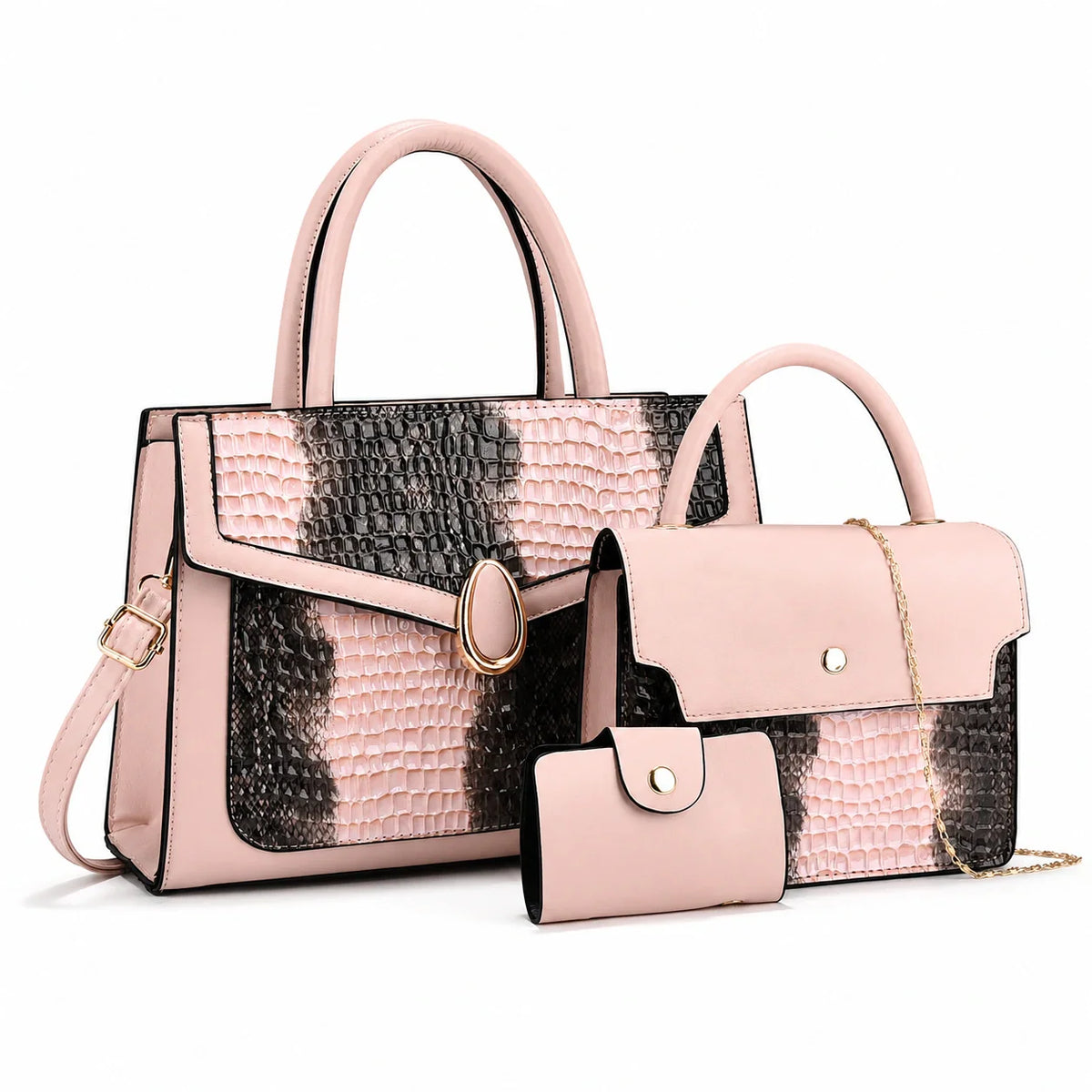 Leather Crossbody Bag Set - Kira