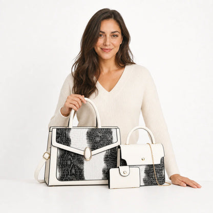 Leather Crossbody Bag Set - Kira