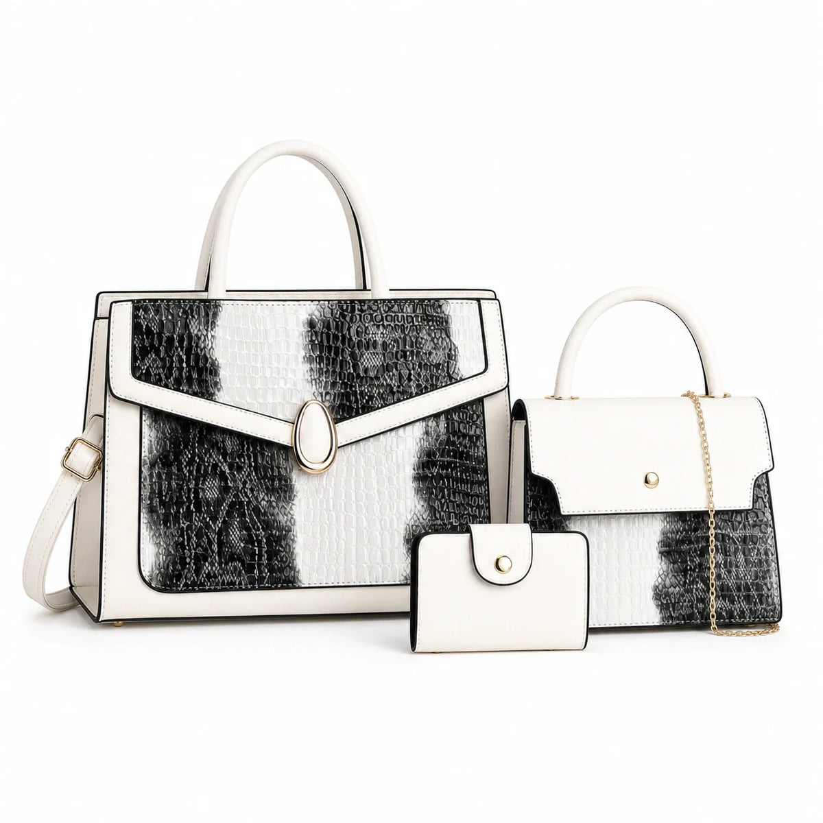 Leather Crossbody Bag Set - Kira