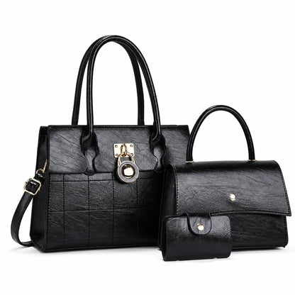 Leather Shoulder Bag Set - Niva