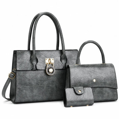 Leather Shoulder Bag Set - Niva