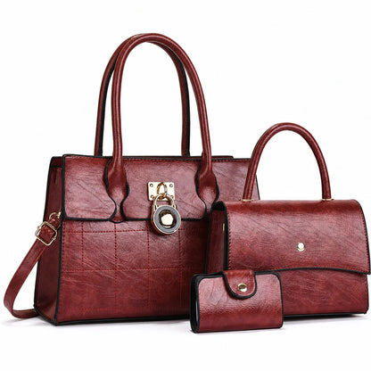 Leather Shoulder Bag Set - Niva