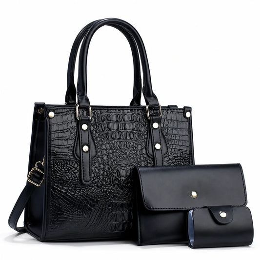 Leather 3-Piece Bag Set - Aura