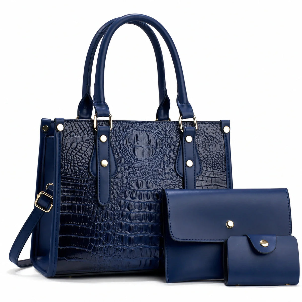 Leather 3-Piece Bag Set - Aura