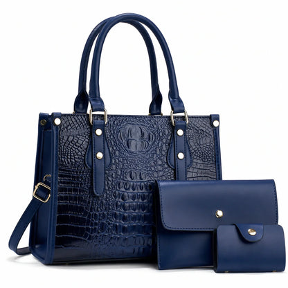 Leather 3-Piece Bag Set - Aura