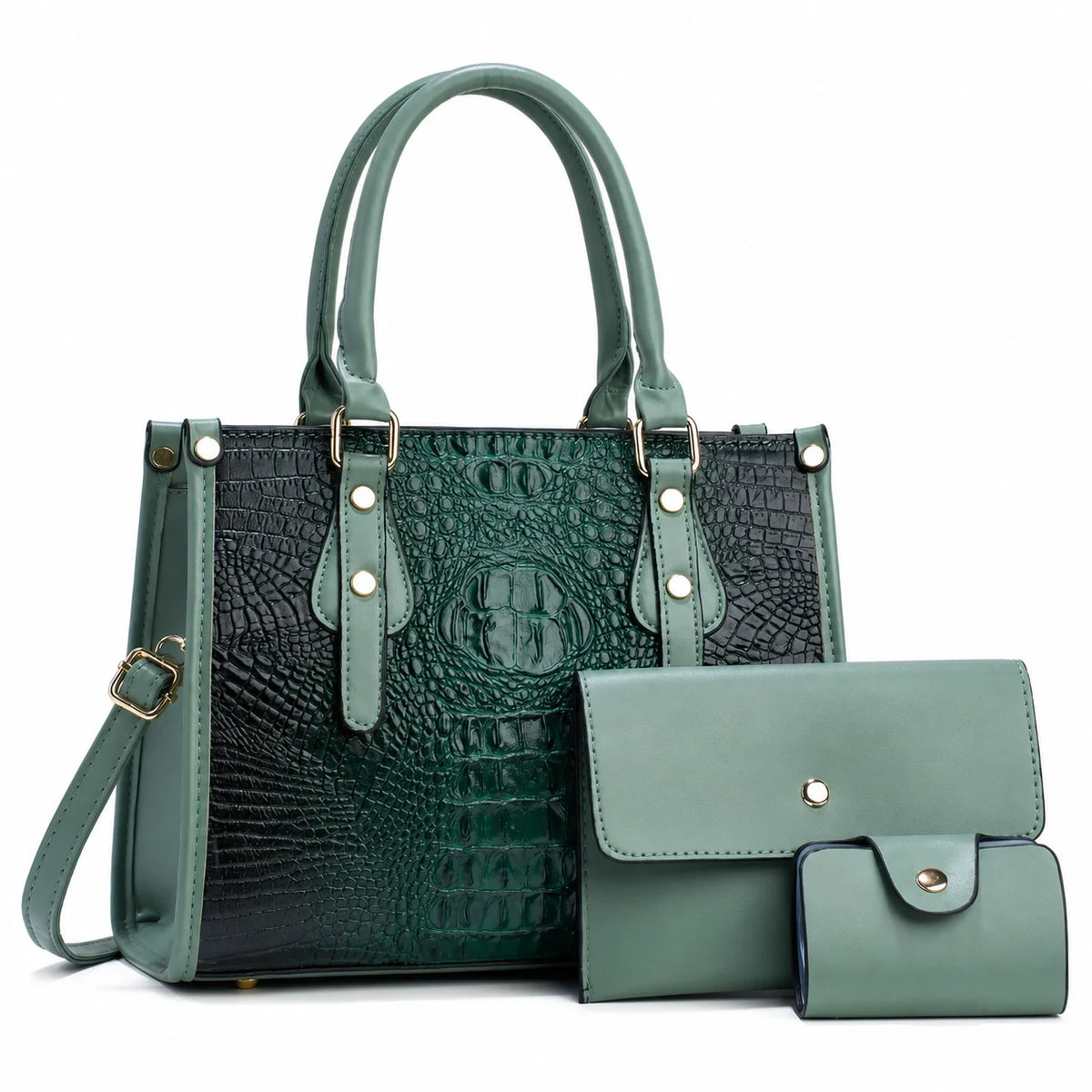Leather 3-Piece Bag Set - Aura