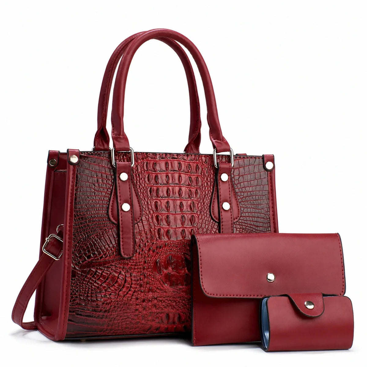 Leather 3-Piece Bag Set - Aura