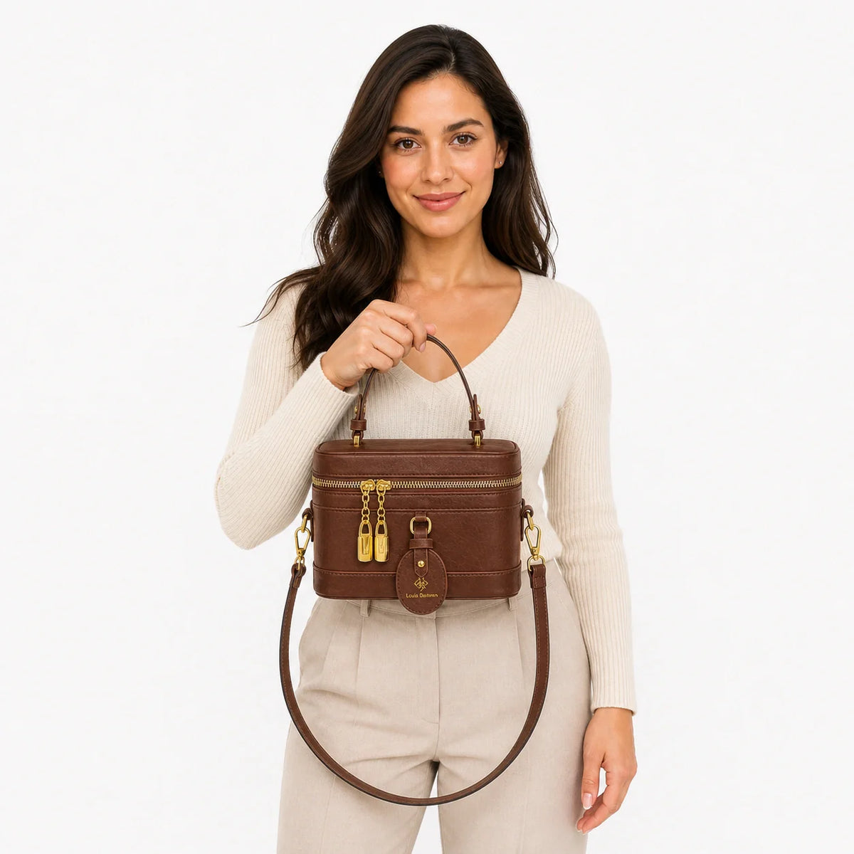 Mini Bag in Leather - Aura