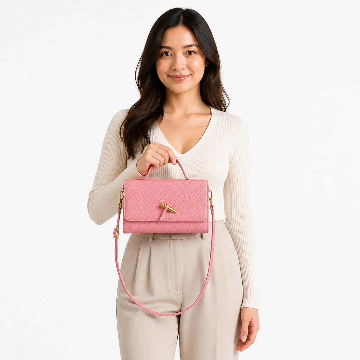 Mini Bag in Leather - Delphine