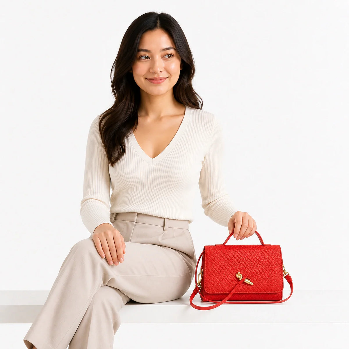 Mini Bag in Leather - Delphine