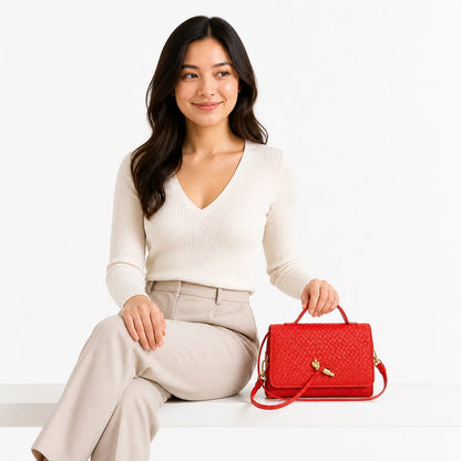 Mini Bag in Leather - Delphine