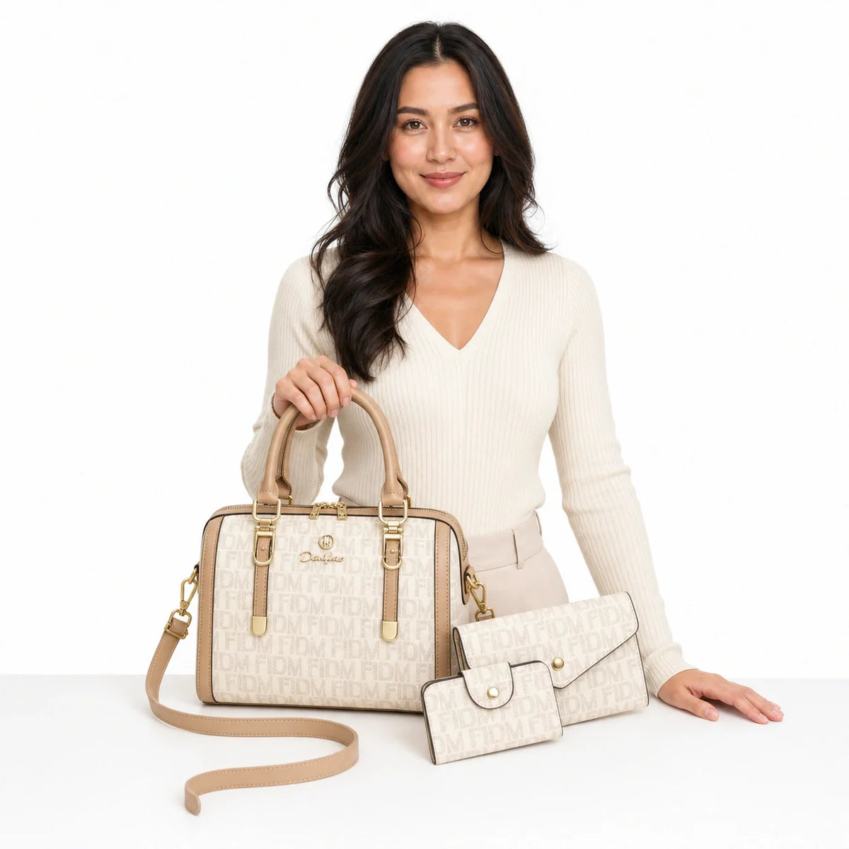 Boston Leather Bag - Vela Set