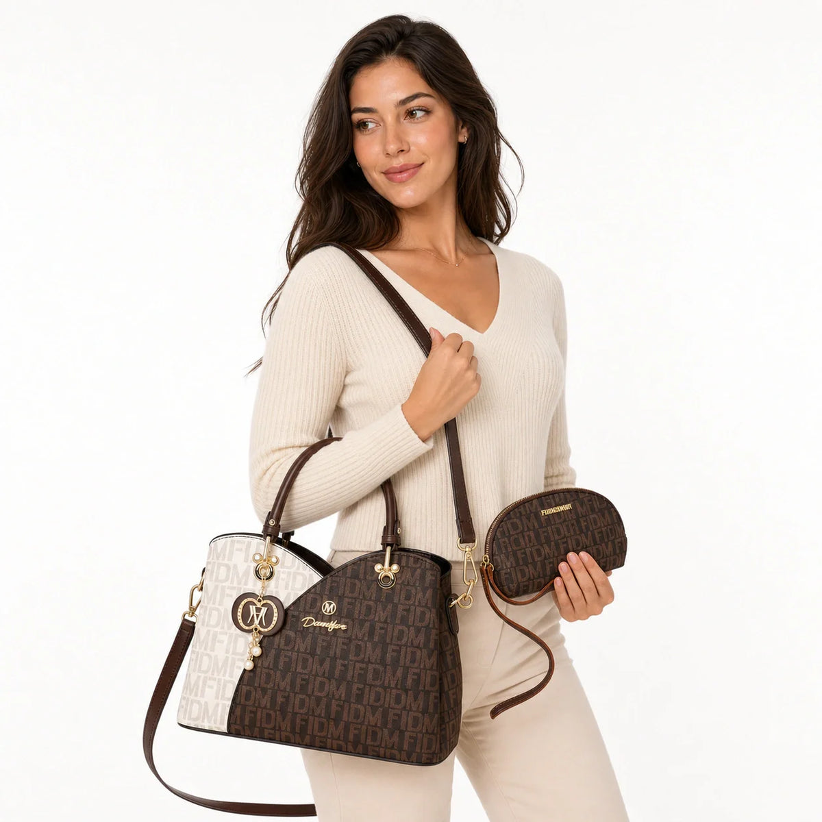 Leather Tote Set - Vela