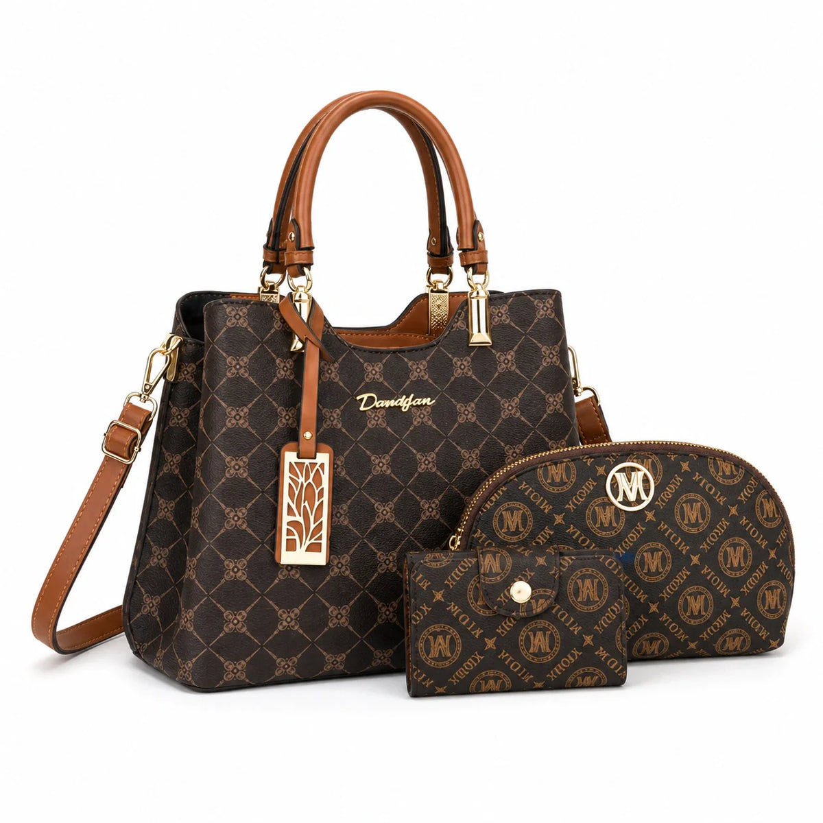 Leather Tote Set - Nox