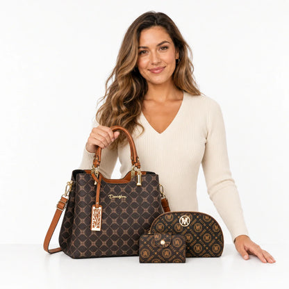 Leather Tote Set - Nox