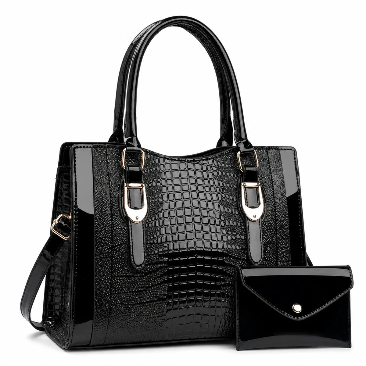 Leather Shoulder Bag Set - Vela