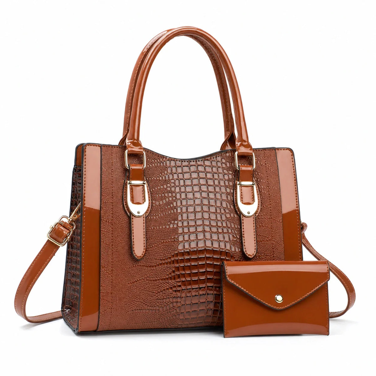 Leather Shoulder Bag Set - Vela