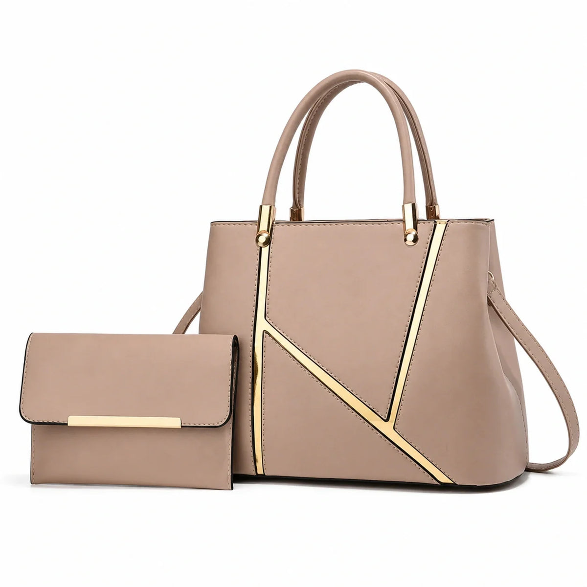Leather Handbag and Crossbody Set - Aura