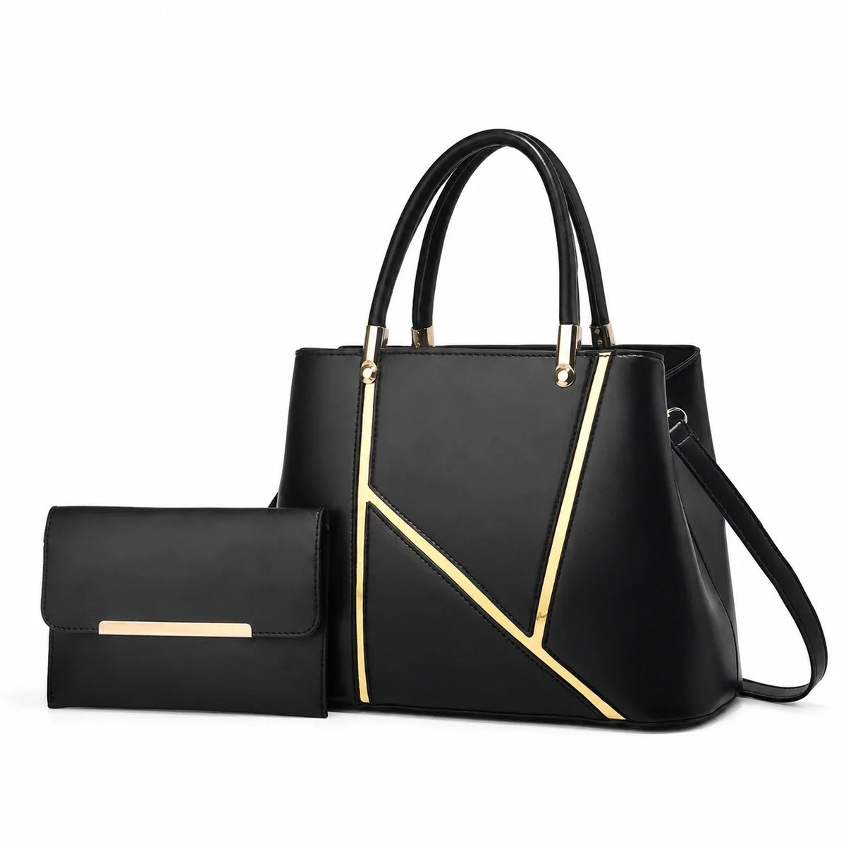 Leather Handbag and Crossbody Set - Aura