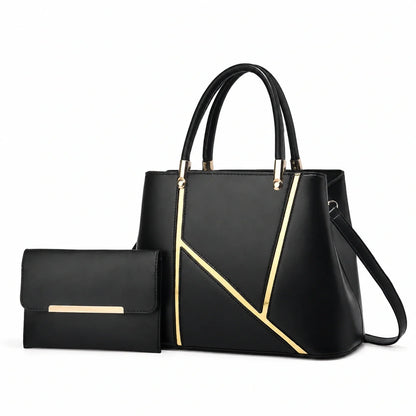 Leather Handbag and Crossbody Set - Aura