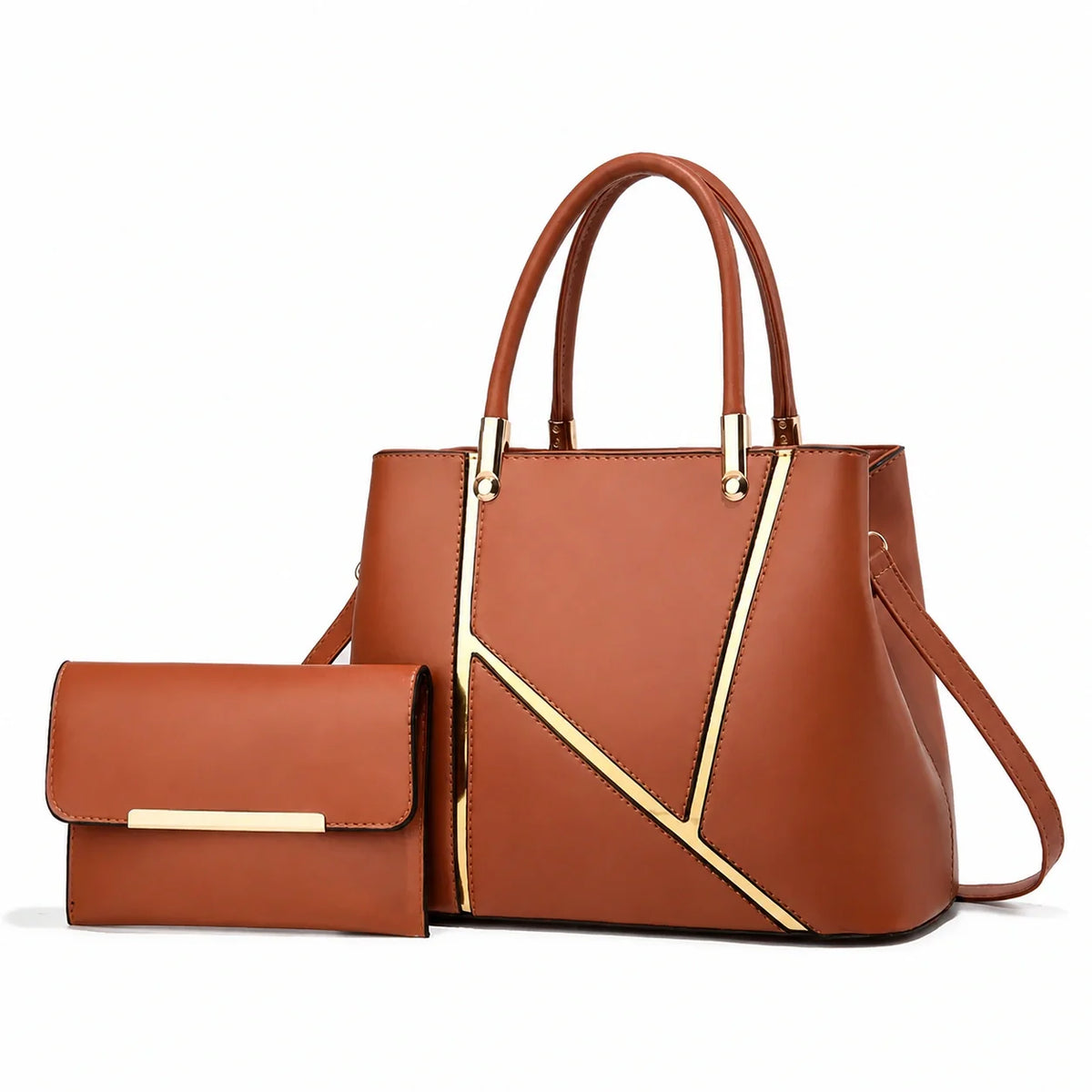 Leather Handbag and Crossbody Set - Aura