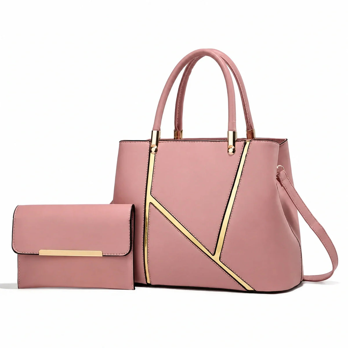 Leather Handbag and Crossbody Set - Aura