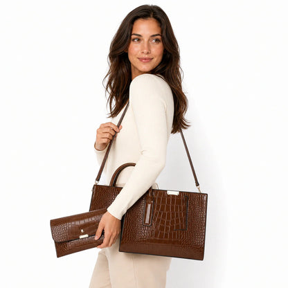 Leather Handbag Set - Mira