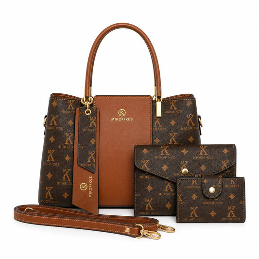 Leather Handbag Set - Aure